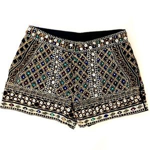 Zara embellished shorts
